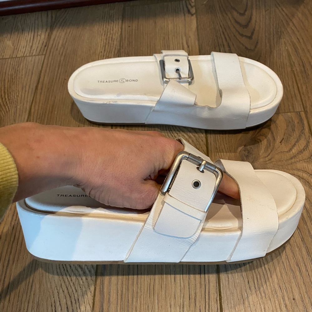 White platform shoes - treasure and bond sz 9 NWOT